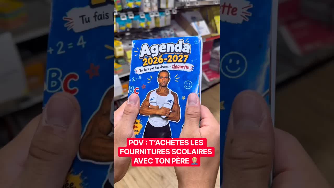 Acheter la rentrée scolaire avec papa