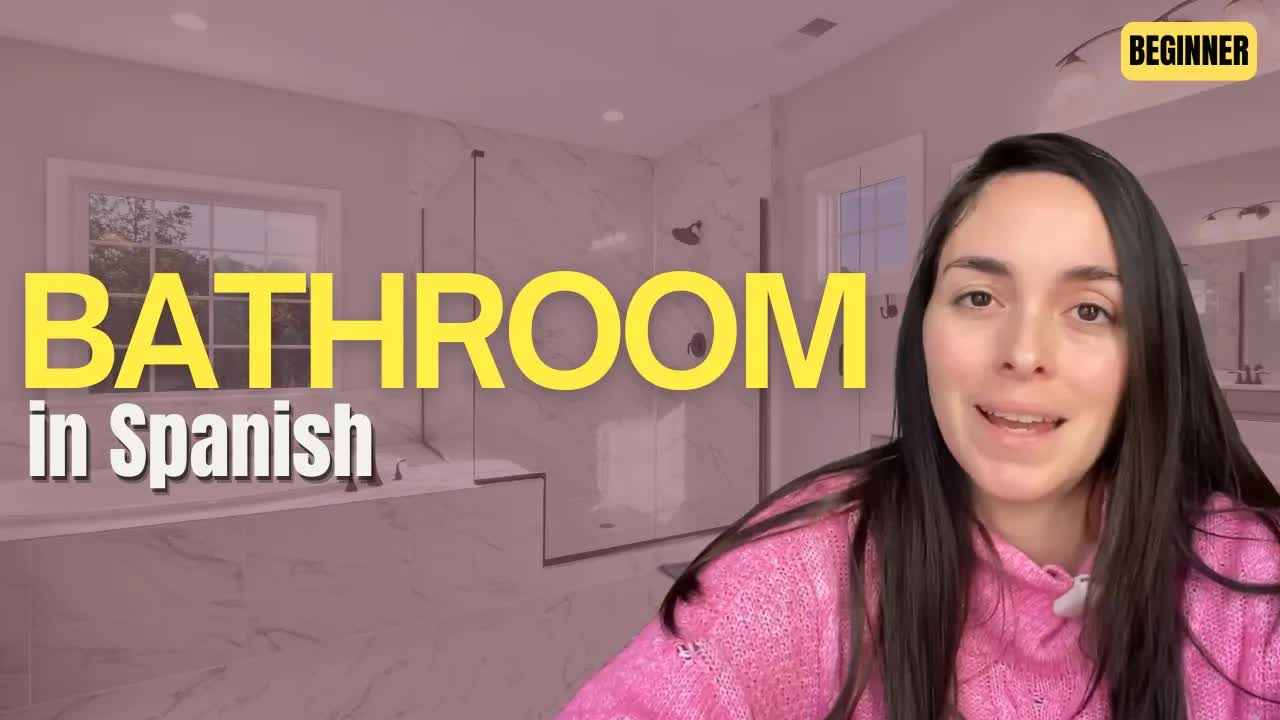 Vocabulario del baño en español para principiantes