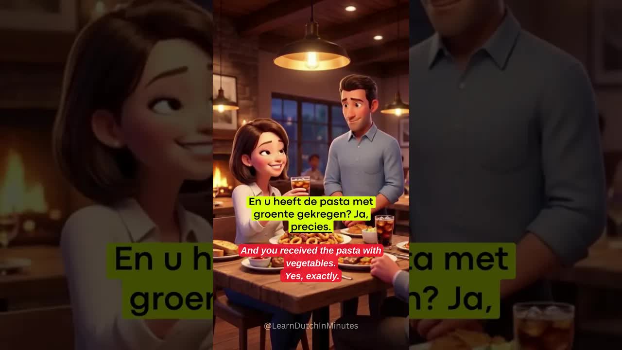 Het verkeerde eten gekregen in een restaurant