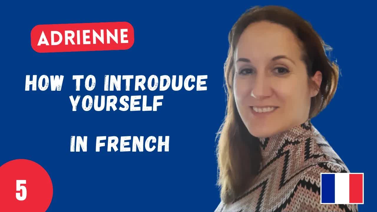 Présentation d’Adrienne en français facile