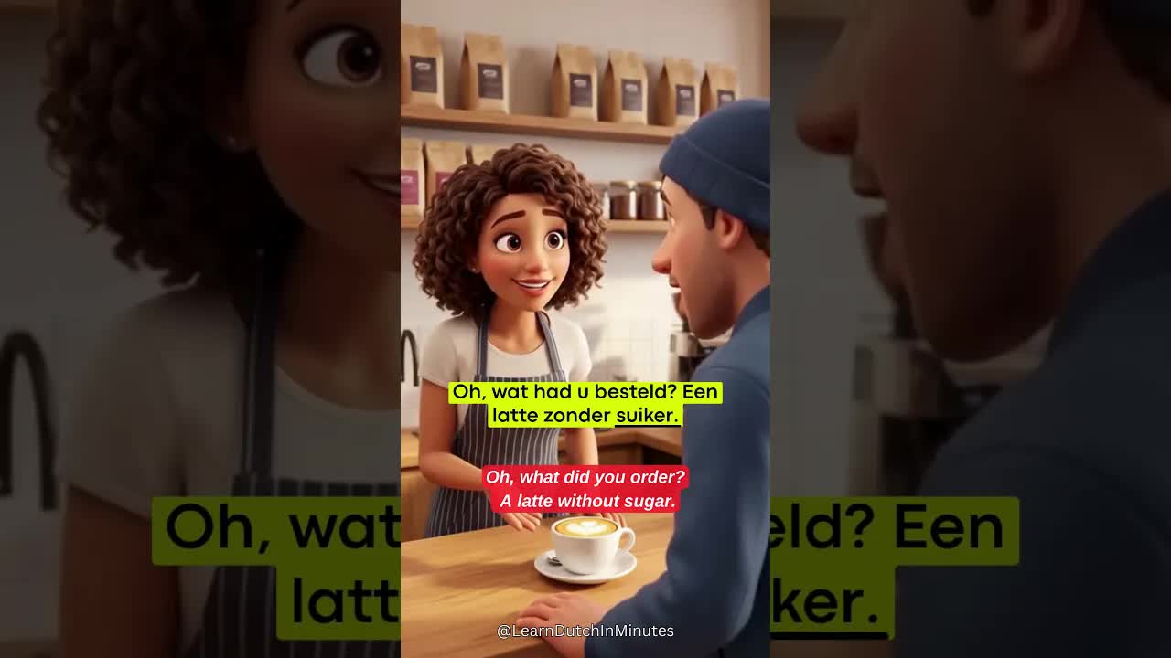 Een verkeerde koffiebestelling in het café