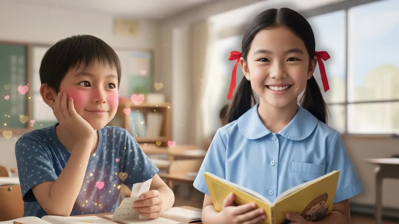 小明的暗恋：忘带铅笔的小故事