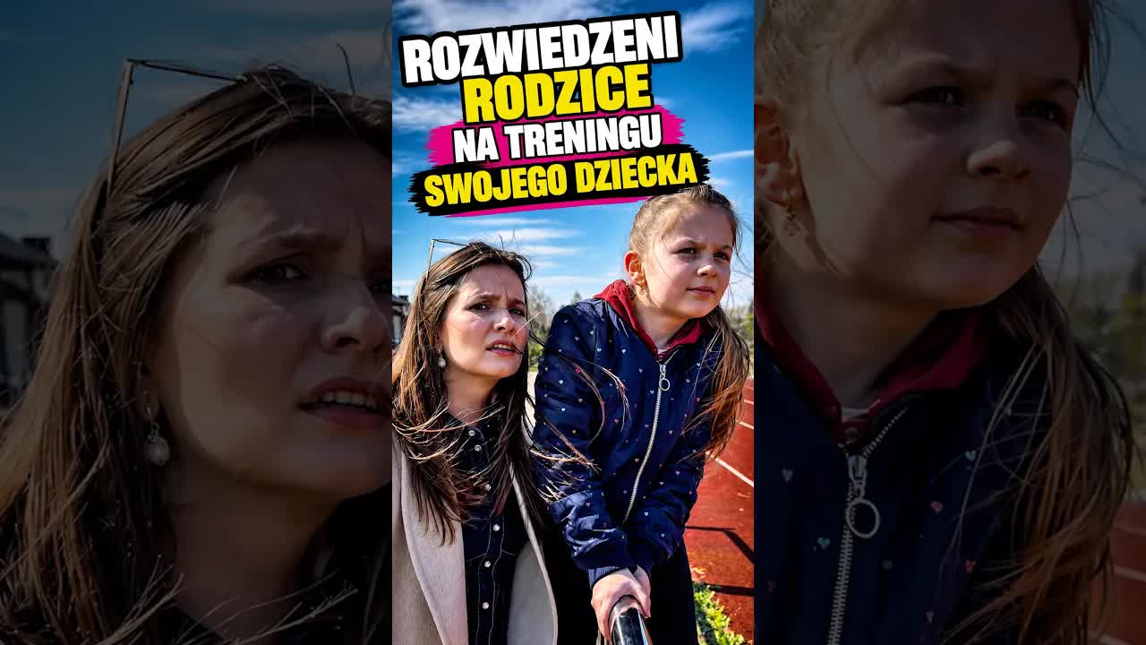Rozwiedzeni rodzice na treningu córki