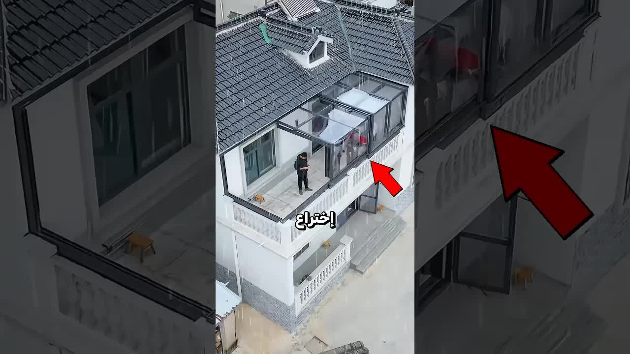 سقف قابل للطي يغير حياة الناس في المطر