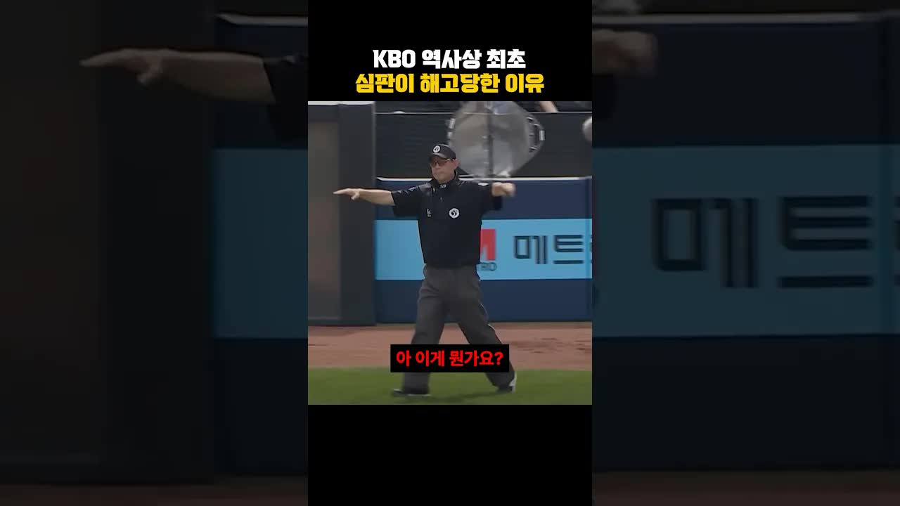 2024년 야구 경기에서 벌어진 심판의 실수