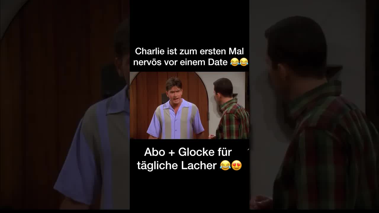 Charlie Harper ist nervös vor einem Date
