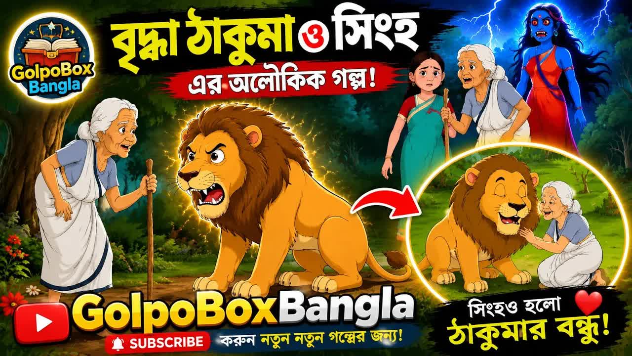 ঠাকুমা ও সিংহের অদ্ভুত বন্ধুত্ব