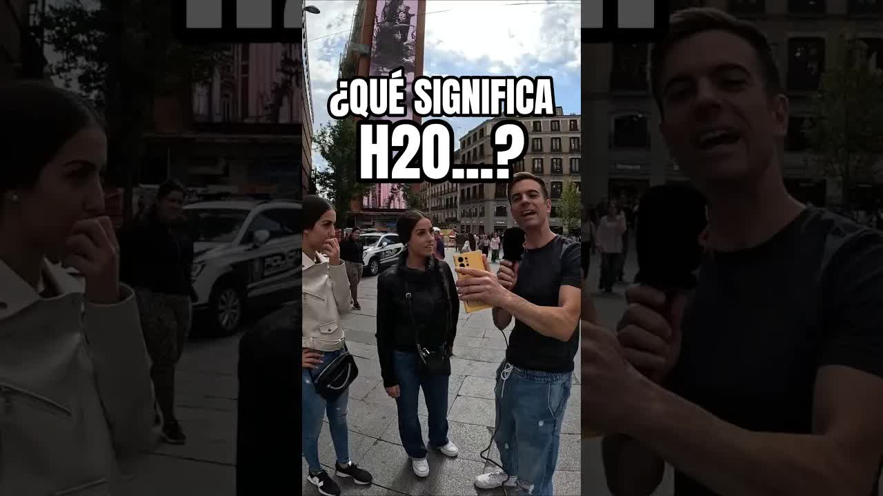 Jóvenes españoles no saben qué es H2O