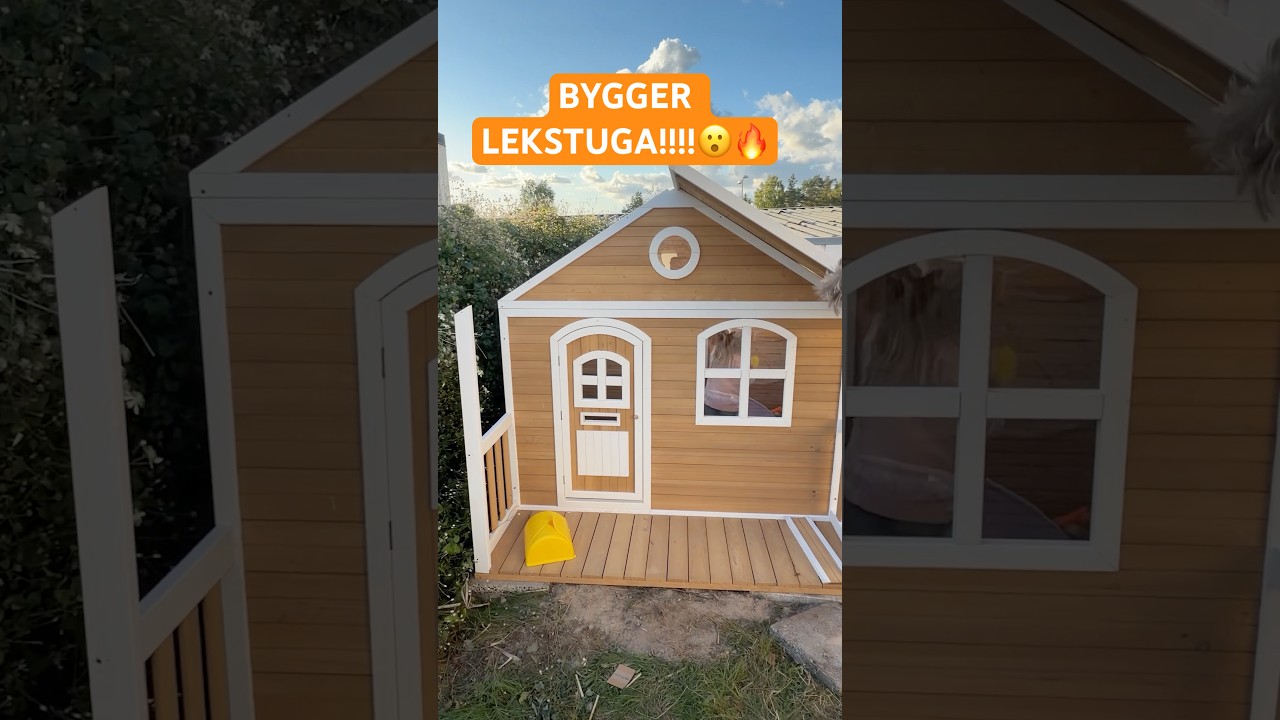 Vi bygger en lekstuga till Nicole