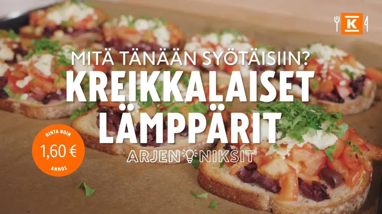 Kreikkalaiset lämppärit resepti