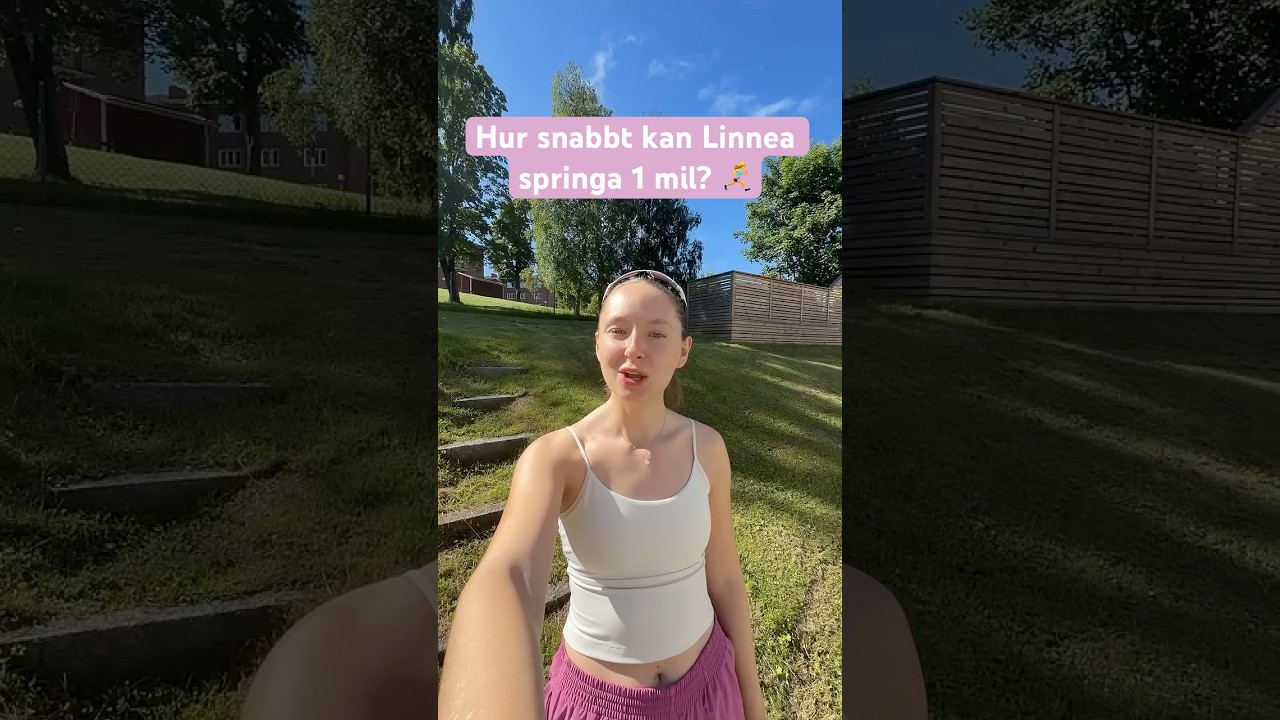 Linnea springer en mil och reflekterar