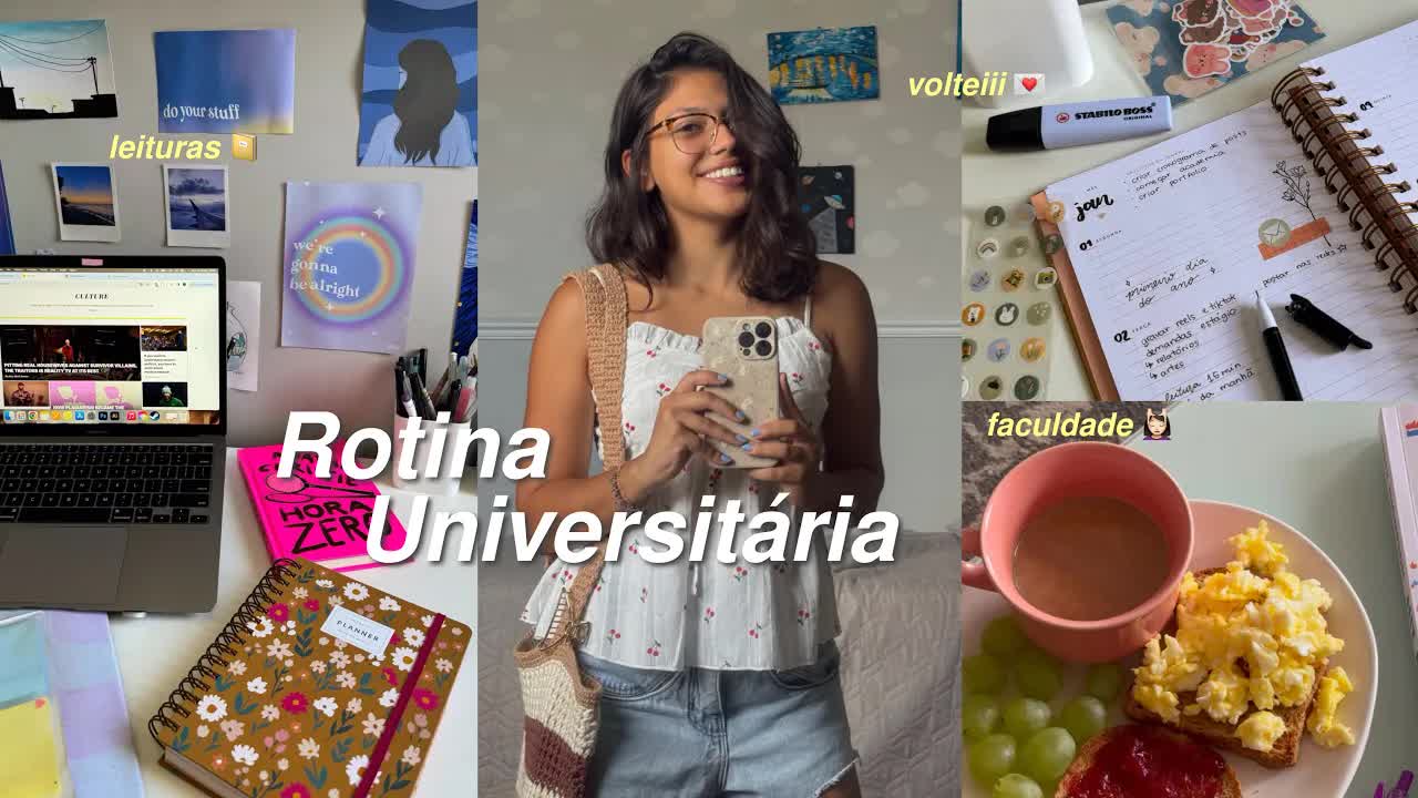 Minha rotina real de universitária