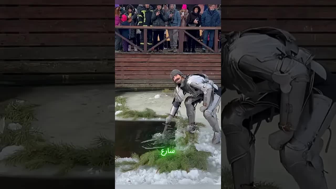 ساحر مسكين يفقد قبعته في الماء