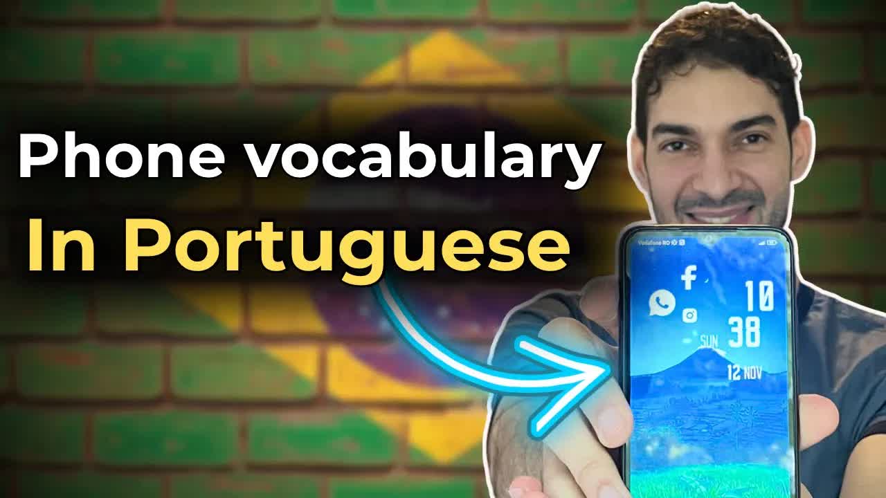Funções do celular em português brasileiro