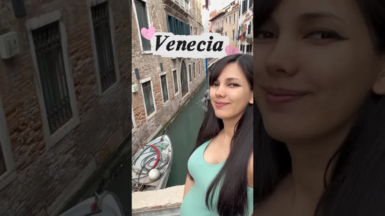 Paseando por Venecia con mi bebecito
