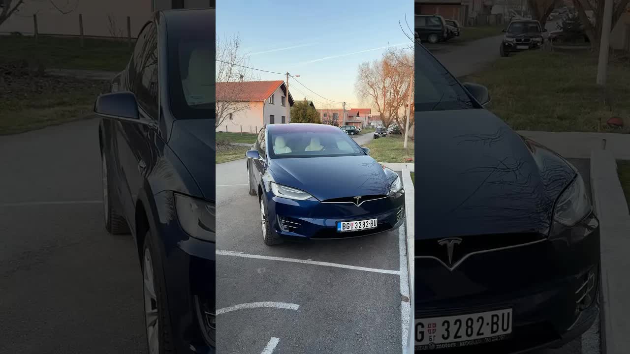 Anđela se vozi u školu u Tesli