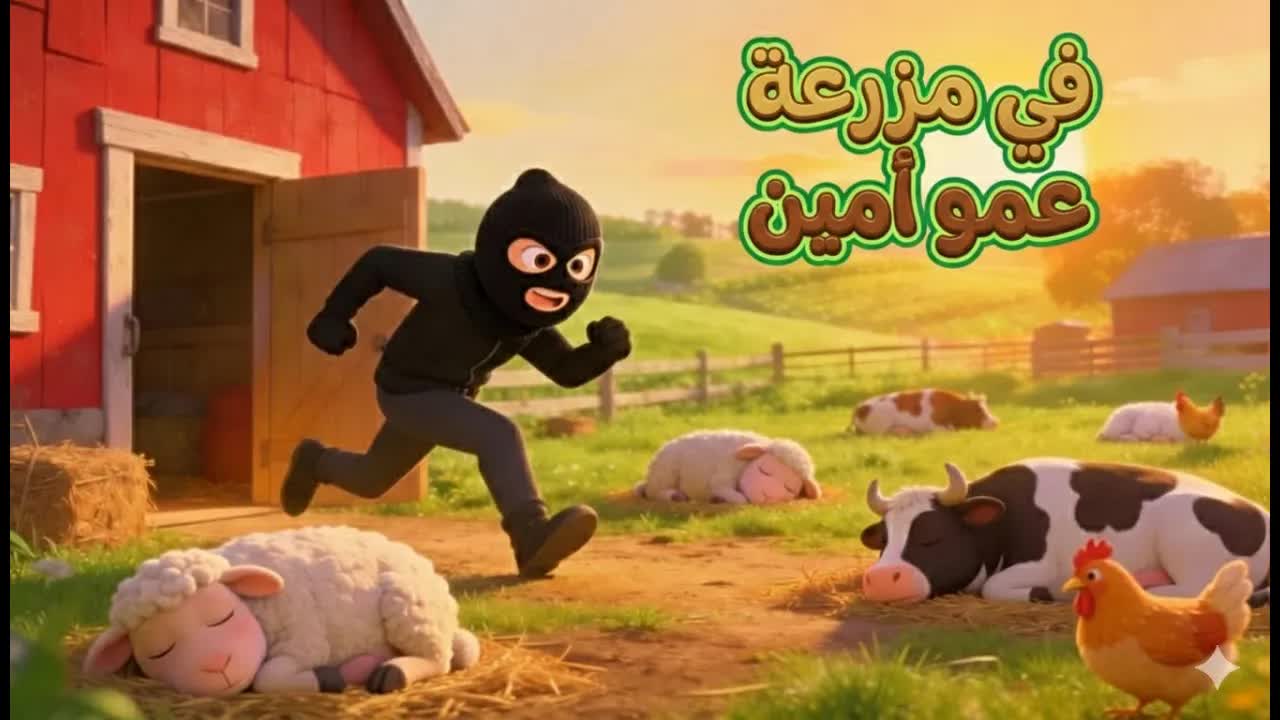 سرقة الحيوانات في مزرعة العم أمين