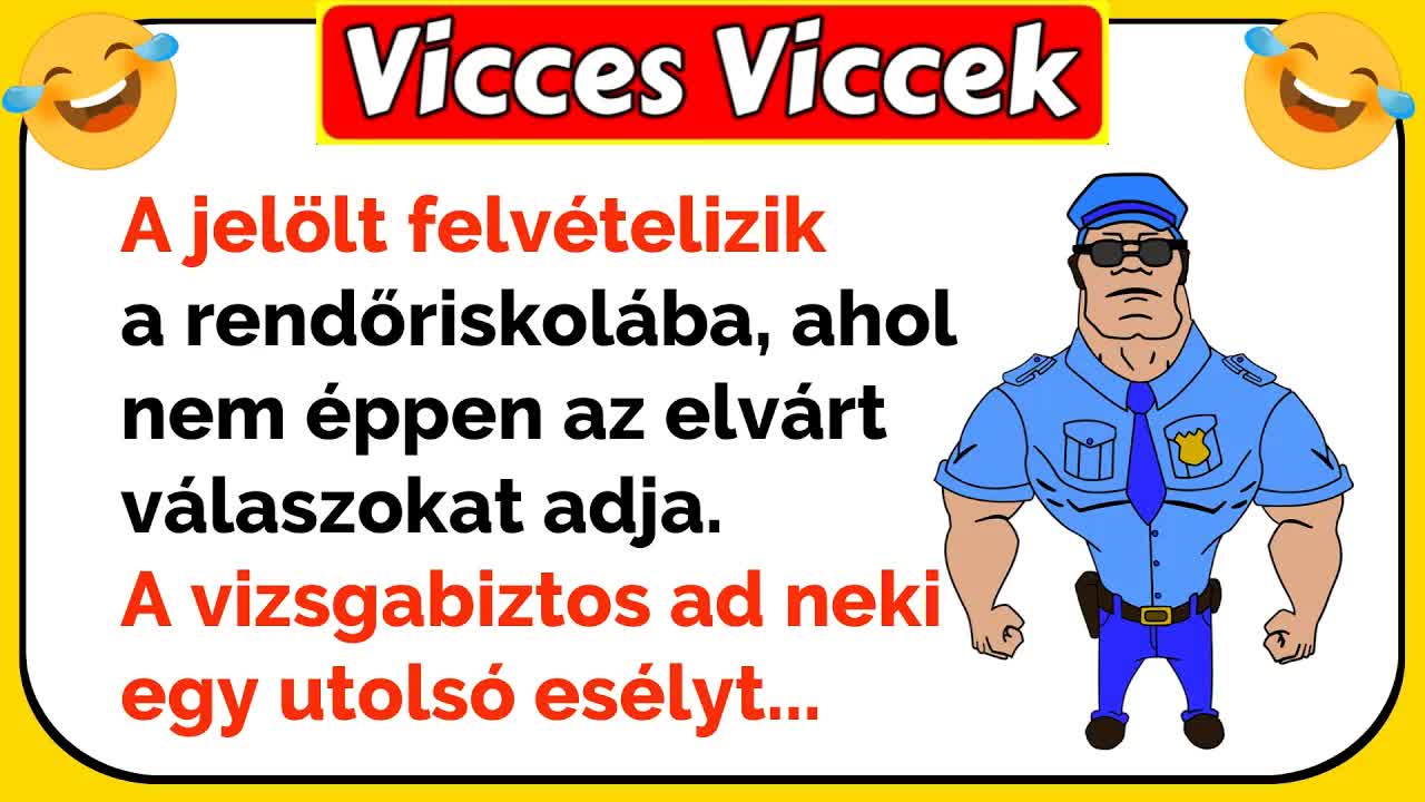 Rendőrjelölt vicces felvételi vizsgája