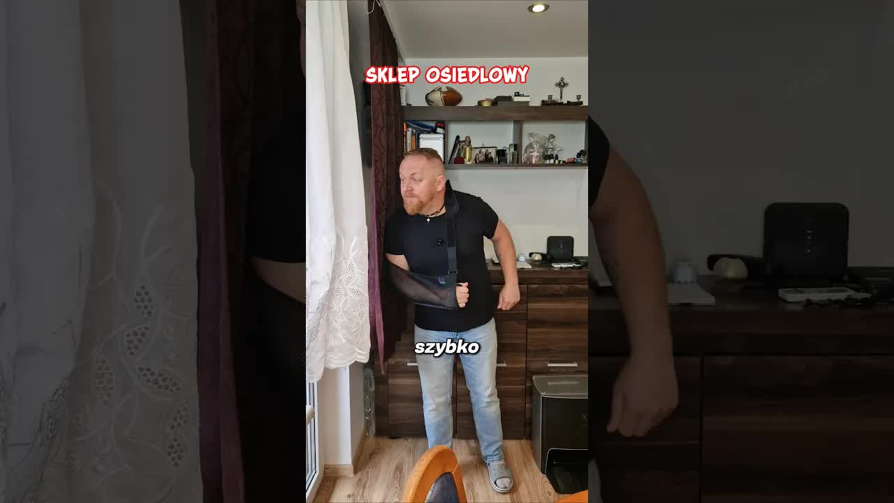 Gwałtowna reakcja na palący się sklep