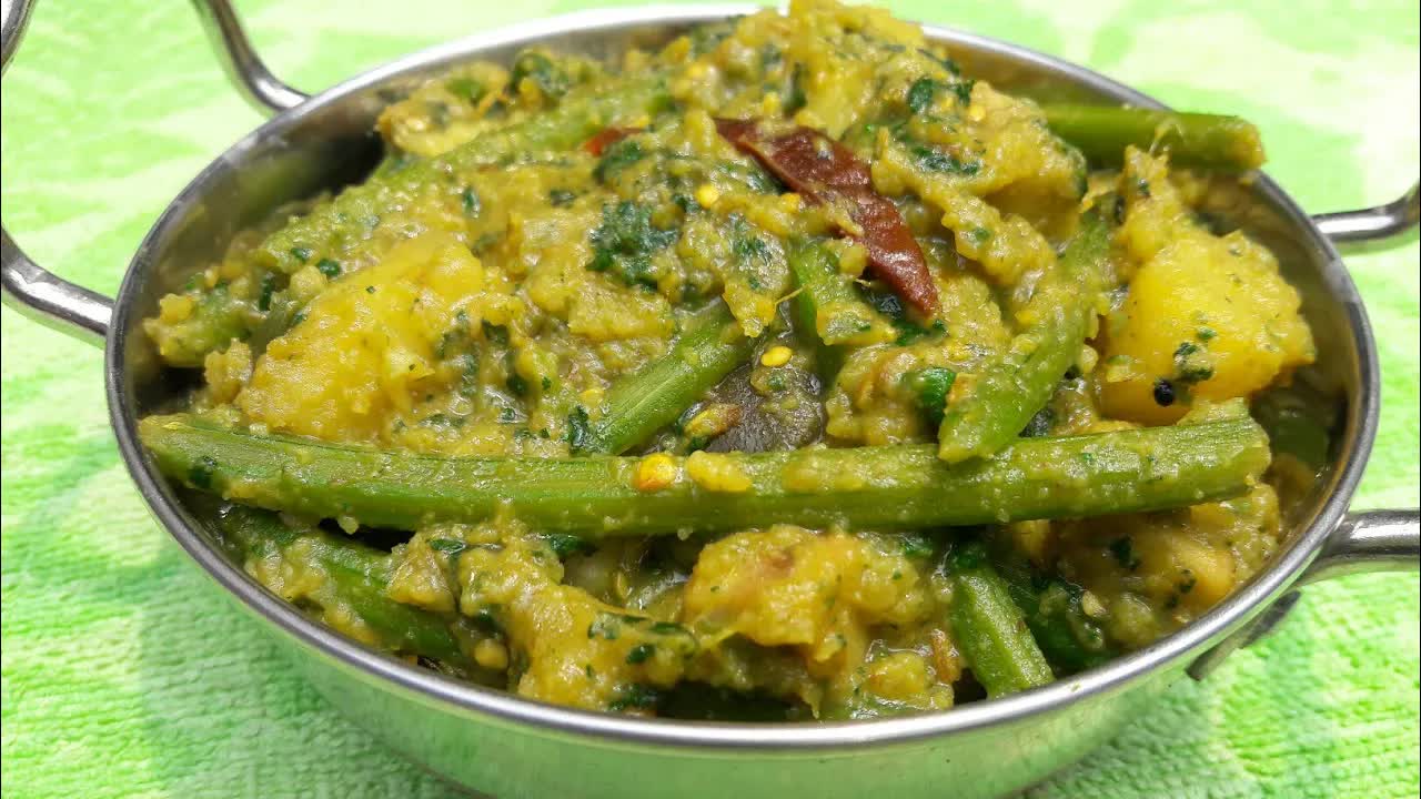 নিরামিষ কুমড়ো শাকের চচ্চড়ি রান্না