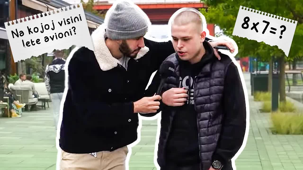 Kviz pitanja iz osnovne škole na ulicama Beograda