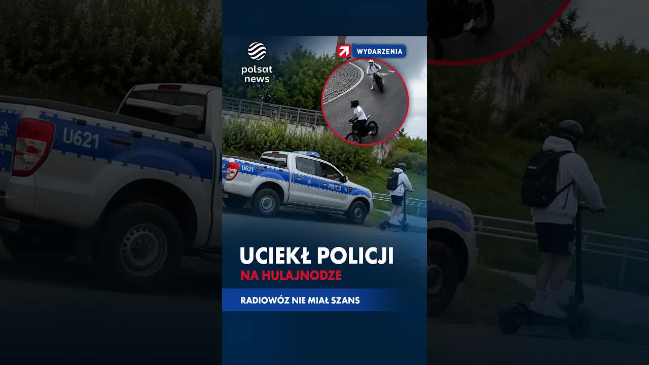 Ucieczka przed policją na hulajnodze w Poznaniu