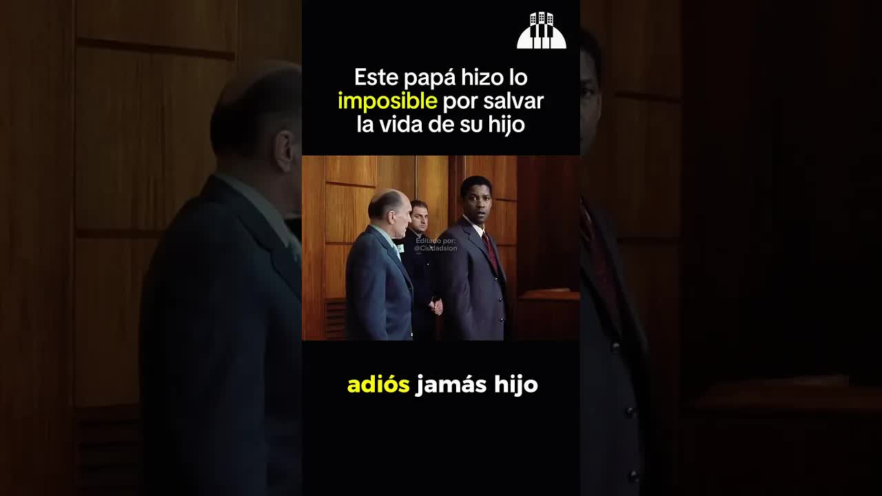 Despedida emocional entre padre e hijo