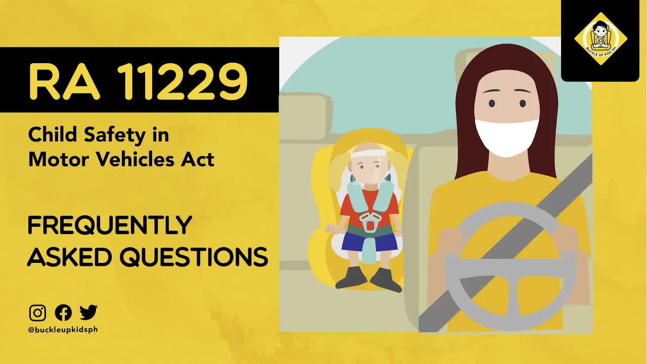 Child car seat law para sa kaligtasan ng bata
