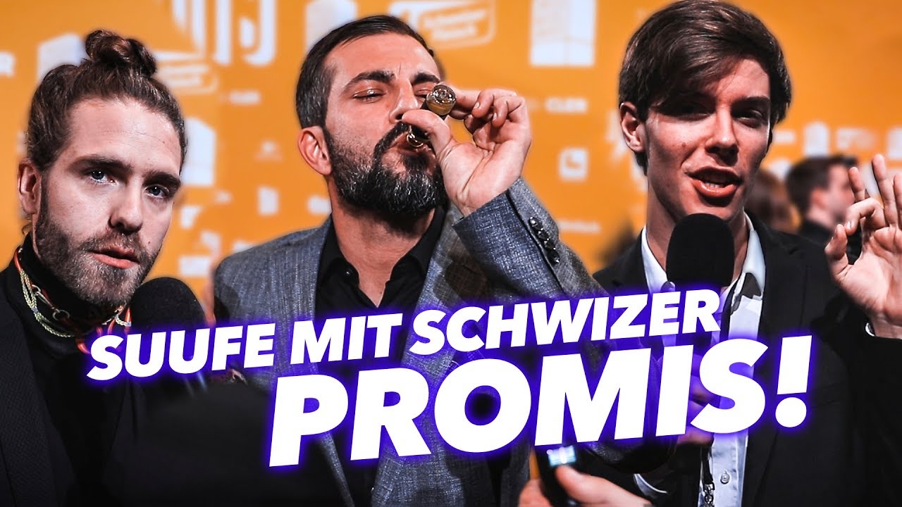 Suufe mit Schweizer Promis an den Swiss Music Awards