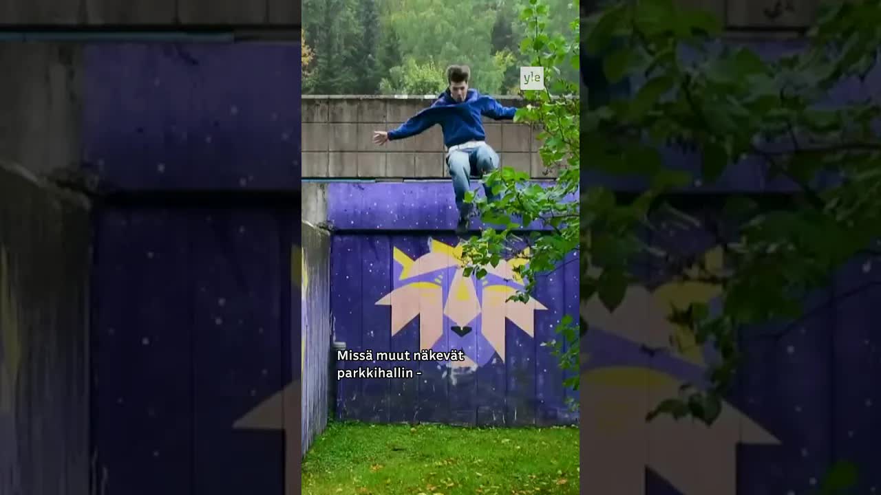 Nuoret muuttavat parkkihallin temppuradaksi