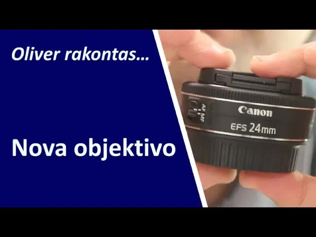 Mi malfermas novan objektivon por mia kamerao