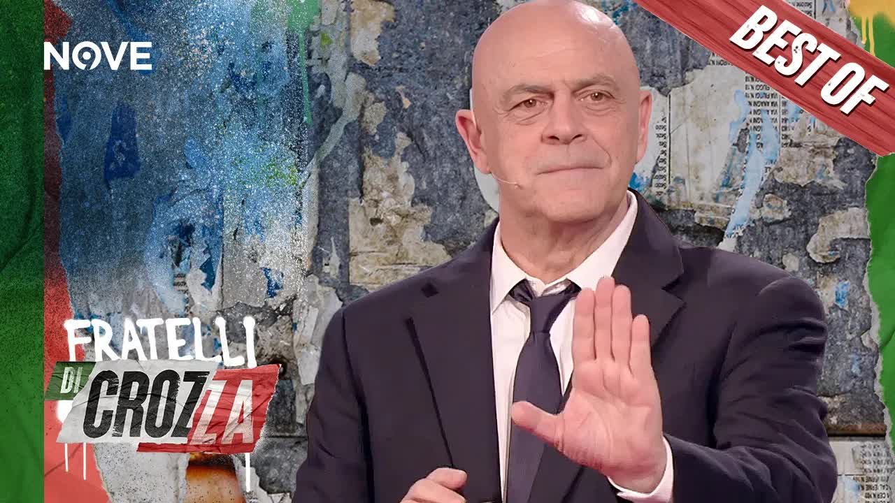 Crozza: Costruiamo la pace o le armi?