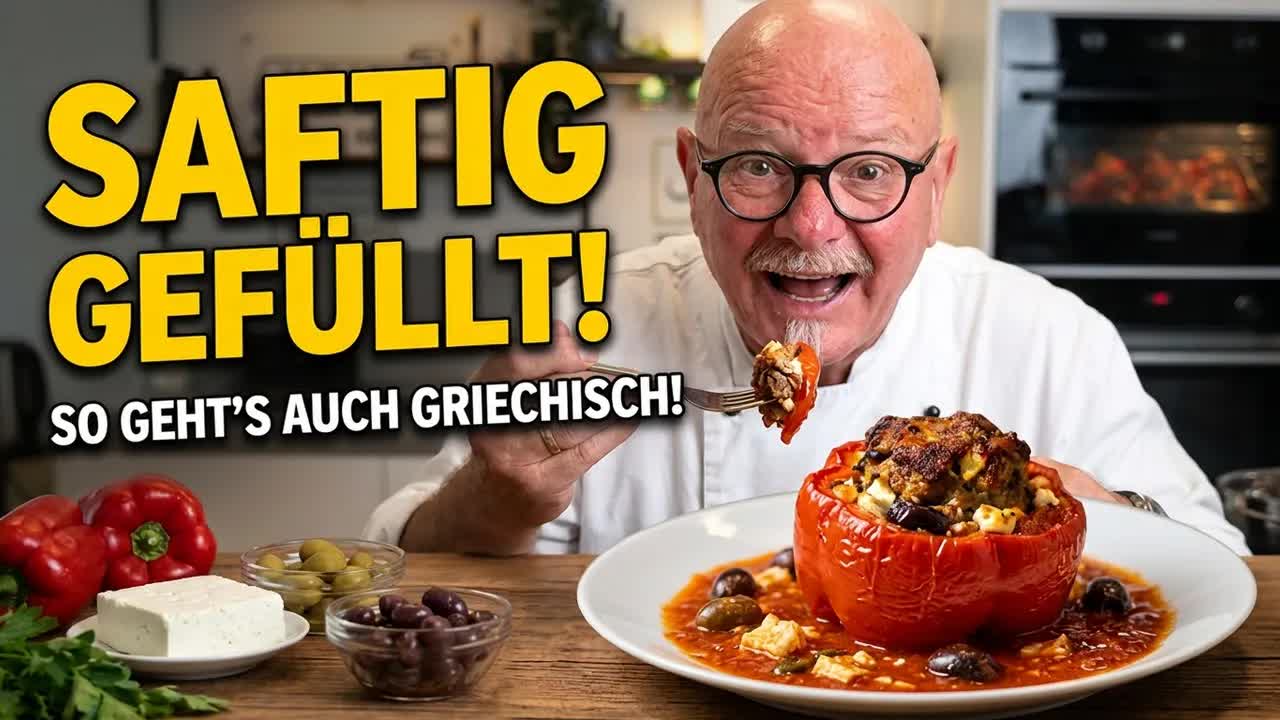 Griechische gefüllte Paprika nach Großmutters Art