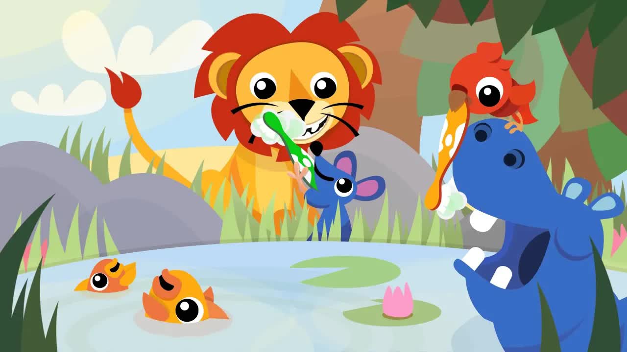 De dieren tandenpoetsliedje voor kinderen