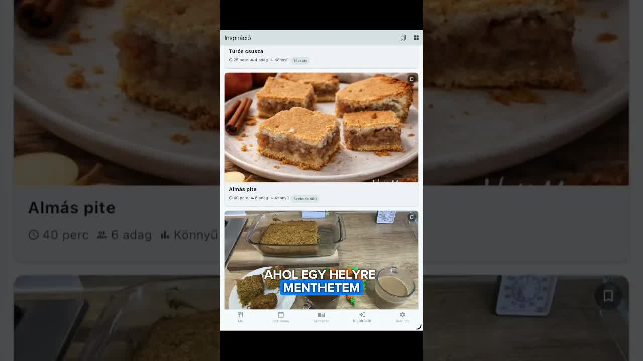 Heti menü app, ami megváltoztatta a főzést