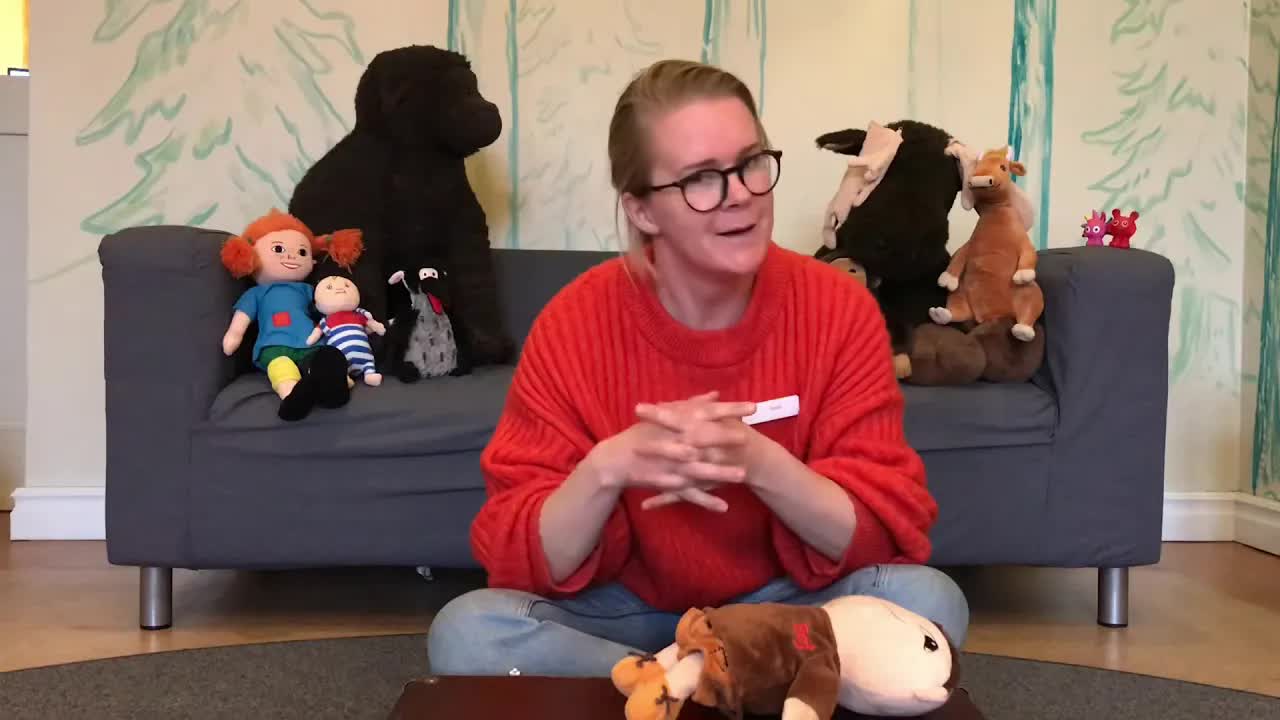 Sagostund med Alfons Åberg på biblioteket