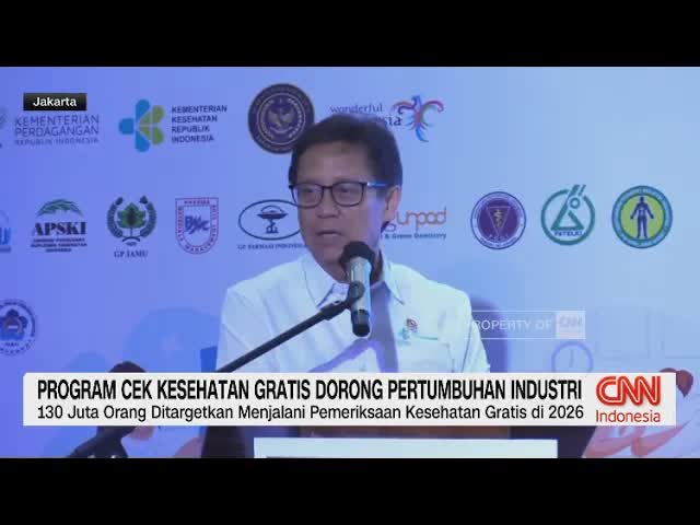 Program Cek Kesehatan Gratis Dorong Industri Alat Kesehatan