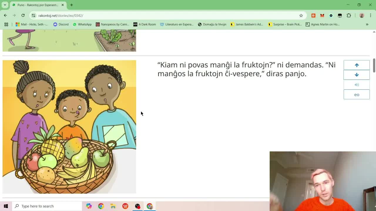 La Rakonto de Rahim kaj la Fruktoj