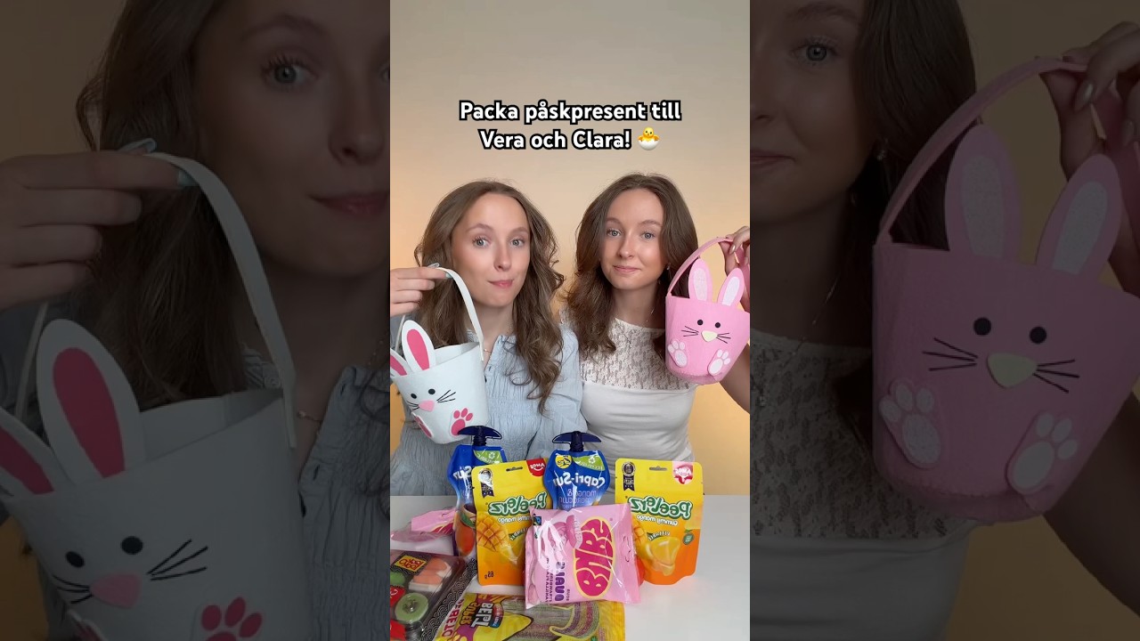 Packa påskpresentkorgar till barnen