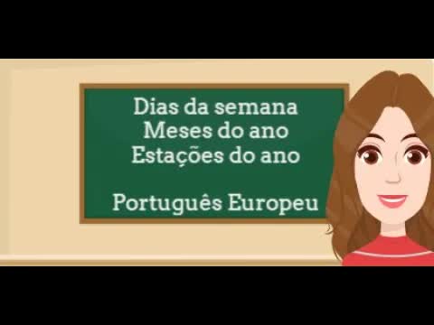 Dias, meses e estações em português