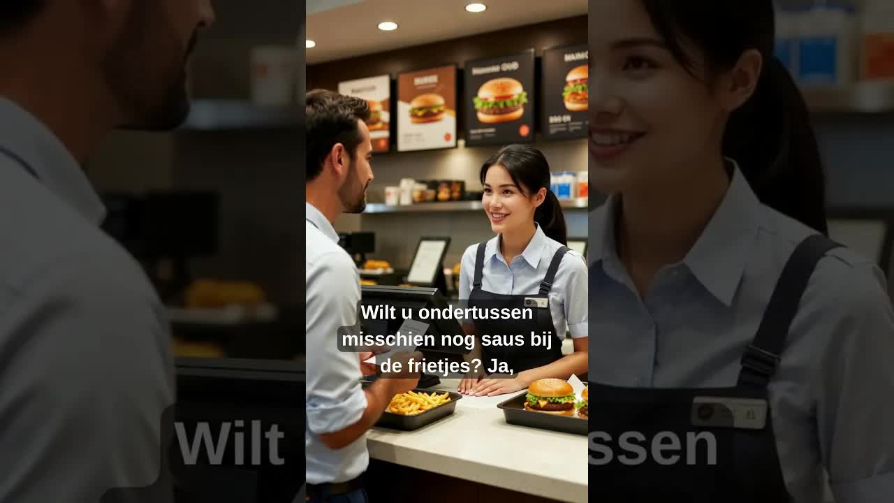 Verkeerde bestelling in een fastfoodrestaurant