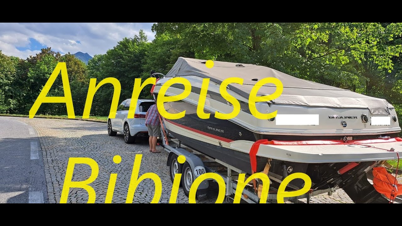 Anreise nach Italien mit Boot und Trailer