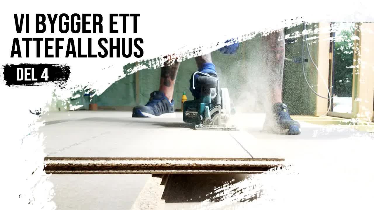 Bygger attefallshus: isolering och gipsarbete