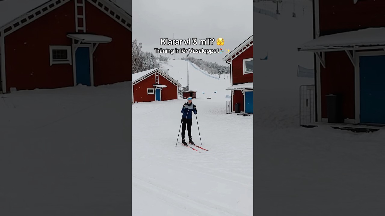 Vi åker 3 mil längdskidor inför Vasaloppet