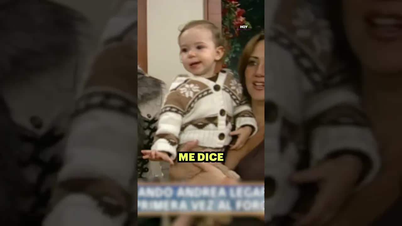 Andrea Legarreta presenta a su hija Mía