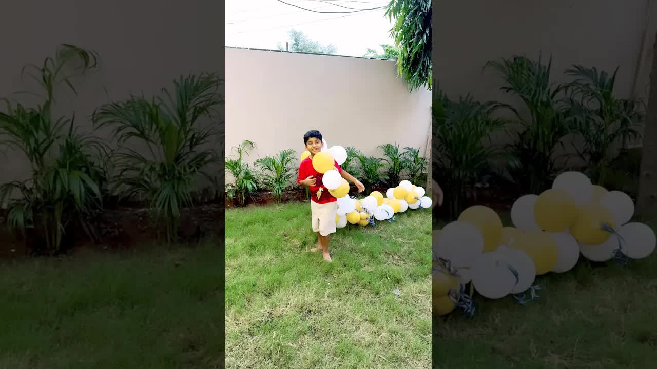बच्चे की बैलून ट्रेन और रेलगाड़ी का मज़ाक