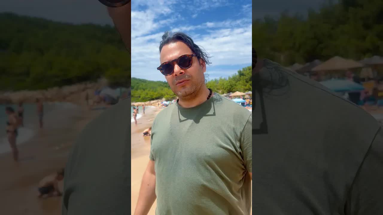 Η παραλία Ροσογκρεμό στη Θάσο