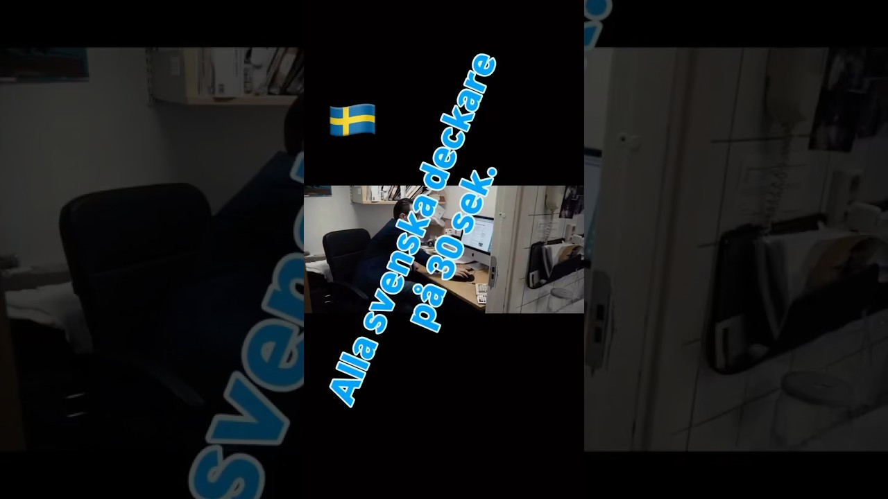 Alla svenska deckare på 30 sekunder