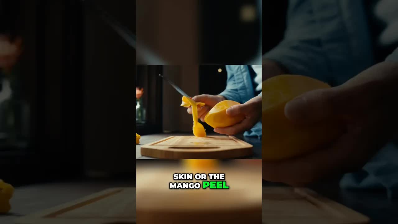 Describing How To Cut A Mango In English