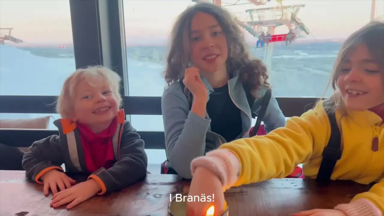 Familjen Tigers skidsemester i Branäs